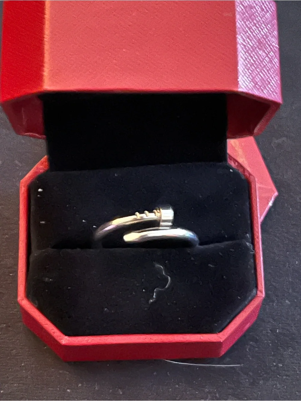 Cartier Silver Logo Ring